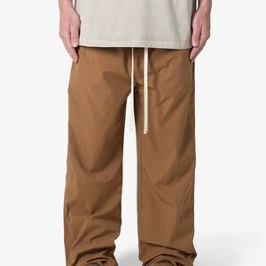 mnml Side Snap Nylon Pants - Brown Size 42Brown / 42